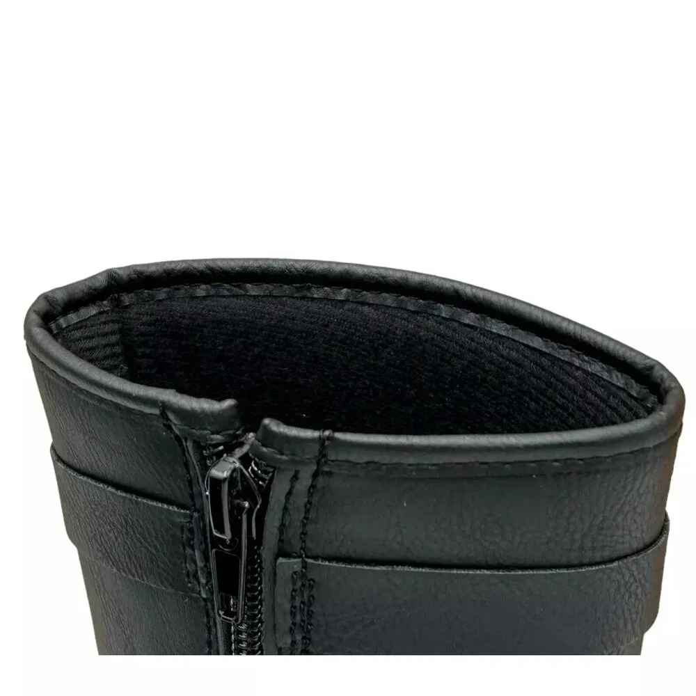 Carter's Youth Girl's Fashion Mid Calf‎ Boots Size 1 Black Lined Side Zipper